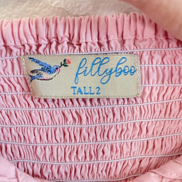 Fillyboo Pink Boho-Style Embroidered Maxi Skirt, 2 Tall - Picture 9 of 11